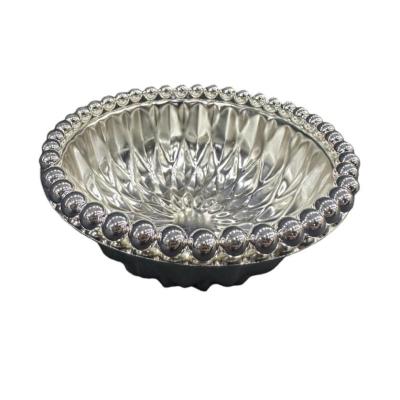 German Silver Round Silver Bowl