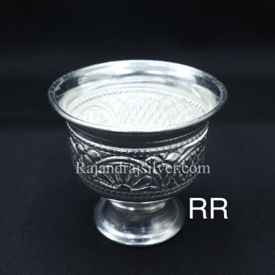 German Silver Nakshi Chandan Cup Bowl medium 2.25 Inch 229